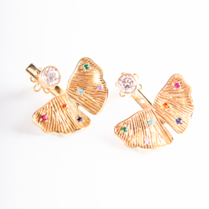 Earring Colored Half 3 02