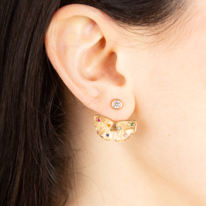 Earring Colored Half 3 Model